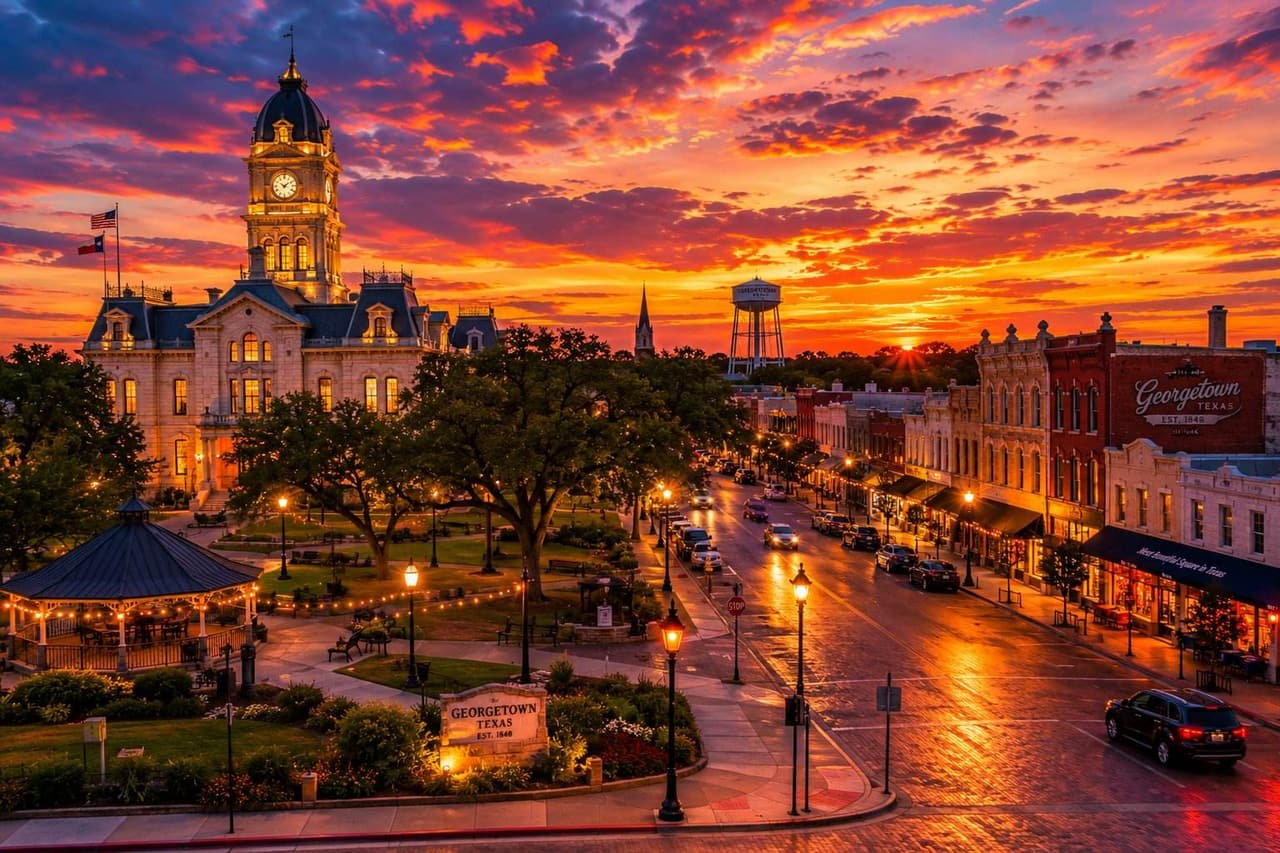 Georgetown, Texas — the historic courthouse square