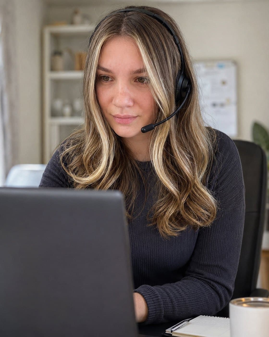 Natural Cleaning Experts Care Department specialist resolving a client request